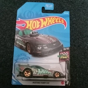 Coche divertido Mustang Hot Wheels, [gris] 156/250 día de carrera 10/10 búsqueda del tesoro - Imagen 1 de 1