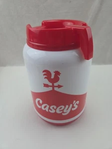 Vintage Whirley Casey’s General Store 64 Unzen Big Gulp Krug Reisebecher rot weiß USA - Bild 1 von 3