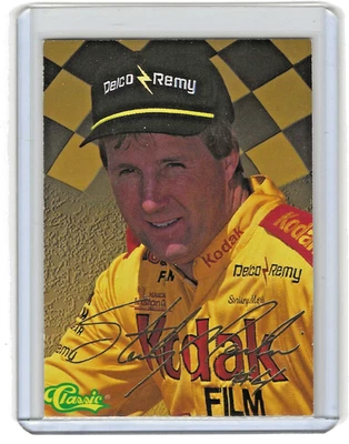 1995 Classic Finish Line Gold Signature Series Sample /1995 Sterling Marlin - Image 1 of 2