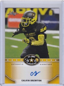 Calvin Brewton 2015 Leaf US Army All-American Bowl Autograph 5/5
