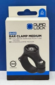QUAD LOCK 360 BASE – BAR CLAMP MEDIUM 22MM - 32MM MOTORCYCLE HANDLEBAR MOUNT ROD - Picture 1 of 4