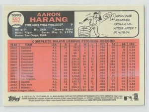 2015 TOPPS HERITAGE GUM STAINED BACK SP RC  #552 AARON HARANG PHILLIES MINT - Picture 1 of 1