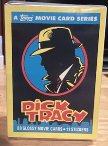 Dick Tracy Movie Complete 88 Base Card + 11 Stickers Set Topps 1990
