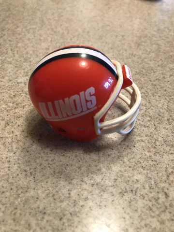 NCAA Illinois Riddell POCKET-SIZE / MINI Football Helmet Cover