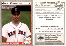 Gar Finnvold 1990 Pucko Elmira Pioneers #17 Card *AutographDen*