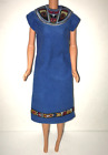 Vêtements de poupée Barbie DOTW robe fourreau bleue amérindienne côte nord-ouest