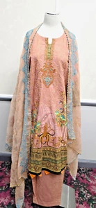 Pakistani Dress Salwar Kameez Ready To Wear Suits Casual ware cotton Size Large - Picture 1 of 5