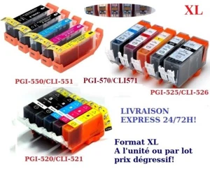Cartuchos Compatibles Canon Pixma PGI CLI IP 4800 4850 4950 IX 6250 6550 6850 - Imagen 1 de 3