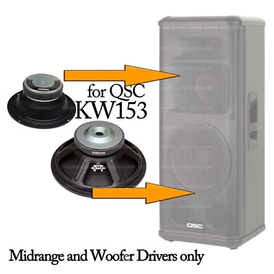 Celestion Replacement 15" Woofer and 6.5" Midrange Driver for QSC KW153 - Image 1 of 4