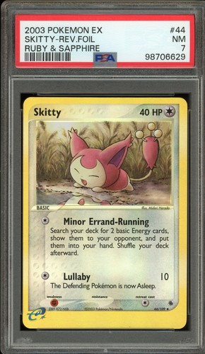 Skitty 44/109 Ruby and Sapphire Reverse Holo for sale online | eBay