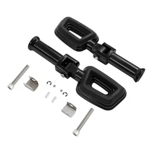 Passenger Foot Pegs Rest w/Support Mount Fit For Harley Softail 18-later Black - Picture 1 of 5