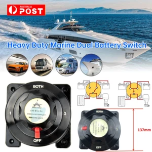 Heavy Duty Marine Dual Battery Switch Isolator Selector Both 1 2 Off for Boat RV - Picture 1 of 12