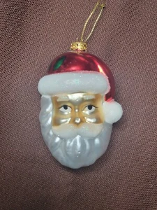 JMK Blown Glass Christmas Ornament Santa Claus In Original Packaging - Picture 1 of 13