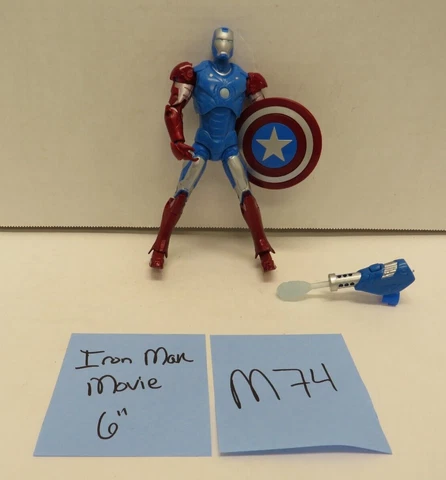 Captain America Armor Iron Man Movie 2 MARVEL LEGENDS Loose COMPLETE M74 Cover