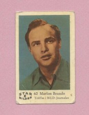 1963 Dutch Gum Card Star Bilder E #60 Marlon Brando