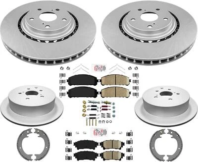 Rotores de freno de disco recubiertos y pastillas de cerámica para Lexus RX350 y RX450h 2010-2015 Foto 1 de 4
