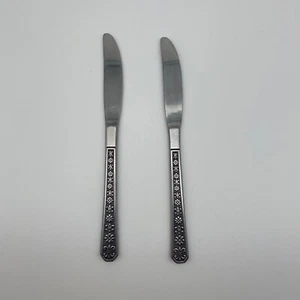 Interpur Petal Florenz Stainless Flatware Knives Japan Vintage MCM (Lot of 2) - Picture 1 of 4