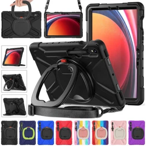 For Samsung Galaxy Tab S9 Ultra S9 Plus S8 Rotating Shockproof Carry Tablet Case - Picture 1 of 110