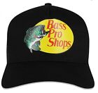 Bass Pro Shops Hat Mesh Adjustable SnapBack Trucker Fishing Outdoor Cap Black