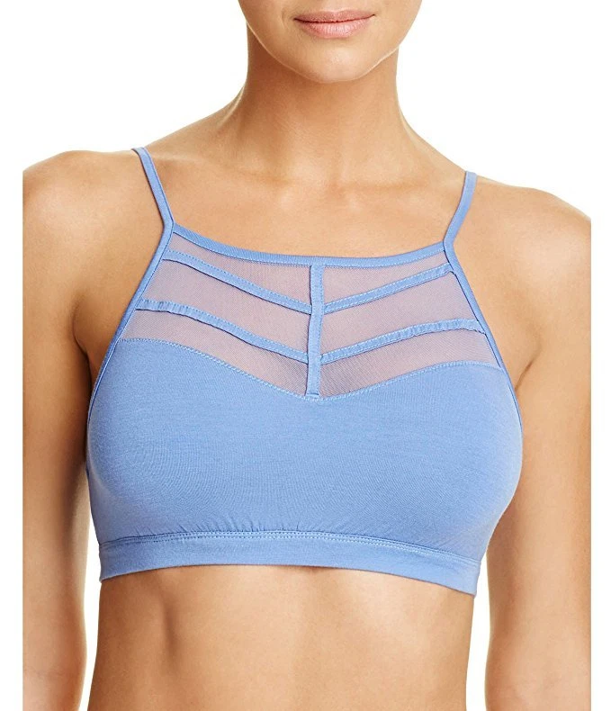 PJ Salvage Feminino Emerald Bay Gola Alta Bralette Azul Pequeno - Imagem 1 de 2