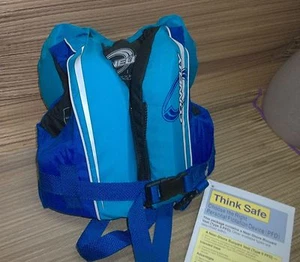 Safety vest Connelly  Neoprene Vest Infant Girls OR BOY  BLUE  & TURQUOISE NEW - Picture 1 of 7