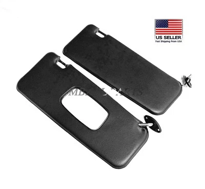 全新遮阳板 适用于宝马 E30 Coupe 325eS 325i 318i 320i 黑色 一对 1982 - 1994 — 第 1/4 张图片