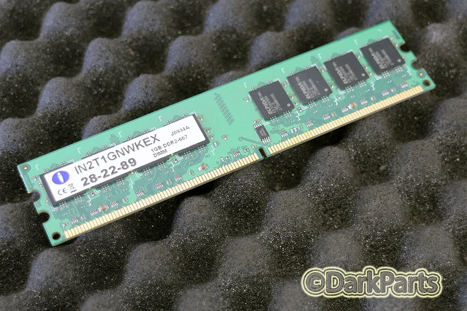 Integral IN2T1GNWKEX 1GB DDR2-667 Memory RAM 28-22-89 - Image 1 of 1