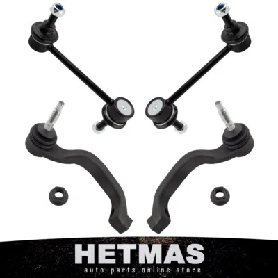 4PCS Front Outer Tie Rod End Kit For 2002-2005 Ford Thunderbird 00-06 Lincoln LS - Image 1 of 4