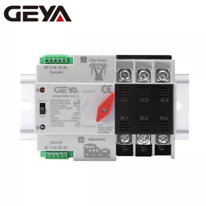 GEYA Dual Power Automatic Transfer Switch Generator Change-over 3P 100A 240V 60H - Picture 1 of 13