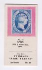 Twinings Tea Rare Stamps “CARD” 1960 #18 Spain 1851 2 reales blue error