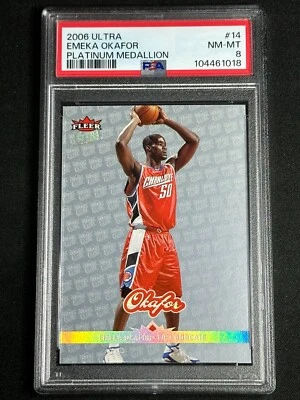 2006 Fleer Ultra Platinum Medallion Emeka Okafor #14 PSA Graded Card SP /100 - Image 1 of 2