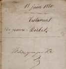 1850-1852 Testament 2 actes Montjoire et Villemur BIRBET BAILLES Haute-Garonne