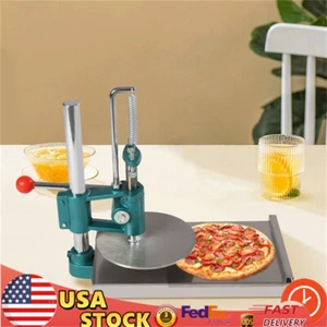 Máquina de prensa de pastelería manual masa comercial chapati corteza de pizza plana NUEVO - Imagen 1 de 18