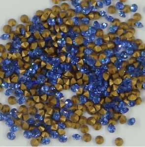 1012 PP16 SA*** 50 strass Swarovski fond conique réf. 1012 (2,25mm) SAPPHIRE G - Picture 1 of 4