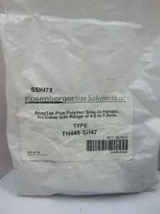 SNAP TAK PLUS SNAP-IN HANGER CABLE SIZE 7.1 TO 10.0 MM, TH445-SH47, SSH47X - Picture 1 of 3