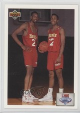 1991-92 Upper Deck Stacey Augmon Rodney Monroe #1 Rookie RC