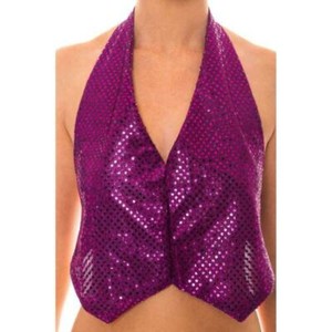 sequin waist coat
