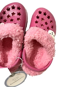 Very cute! Koalakids Girls Slip-on Shoes❤️Faux Fur Lined Pink KOALA Sz 9 NWT - Picture 1 of 8