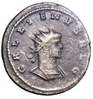 Gallienus. AD 253-268. Pièce romaine Antoninianus AR branche argentée RARE avec coa