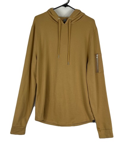 VETEMENTS ASOS Felpa con cappuccio pullover tinta unita color senape