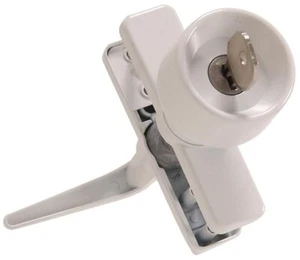 Hillman 853134 Storm & Screen Tür gleichschließend Knopf Riegel weiß Hardware Essentials - Bild 1 von 3