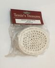 Crocheted Lidded Trinket Box Cottagecore Decor Wang&#39;s Starched NEW Vintage (3)