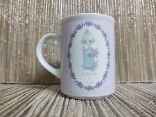 Precious Moments Mug Cup Coffee Vintage Lavender & White   "A Mother Is Love"
