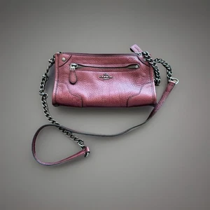 Designer Coach Marke Metallic Magenta Leder Umhängetasche Clutch (org. $ 295) - Bild 1 von 7