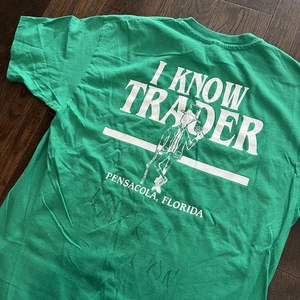 Vintage Trader Johns Fan Club XL T-Shirt Pensacola, Florida signiert seltene Farbe - Bild 1 von 8