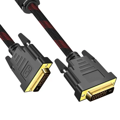 DVI to DVI Cable Adapter - Male DVI-D to Male DVI-D (Dual Link) Cable 5ft - Image 1 of 4