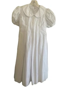 Strasburg Girls White Cotton Spring Dress Size 5 Vintage - Picture 1 of 13
