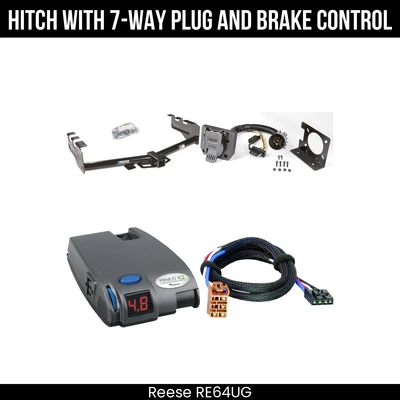 Hitch Tow PKG+ 制动控制 适用于 99-13 Silverado Sierra 1500 HD 2500LD 经典 — 第 1/4 张图片