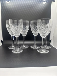 Waterford Crystal CASTLEMAINE Claret/ Water Goblets 7 1/8” Set of 6 - Picture 1 of 17