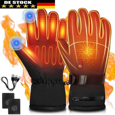 MARKENLOS 6000mAh Paar Akku Beheizbaren Handschuhe Beheizt Winter Handschuhe Ski Motorrad